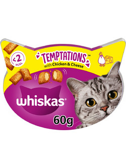 Whiskas Temptations with Chicken & Cheese 60gr
