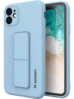 Wozinsky Kickstand Flexible Back Cover Light Blue (iPhone 12)