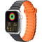 Dux Ducis Strap Armor Version Λουράκι Σιλικόνης Black / Orange (Apple Watch 38 / 40 / 41mm)