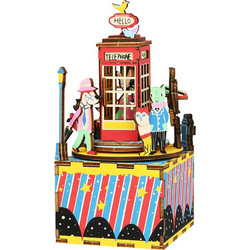 Robotime Μουσικό Κουτί Phone Booth AM401