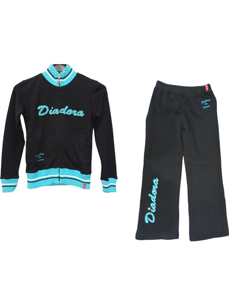 Diadora Παιδικό Σετ Φόρμας Μαύρο 670532J