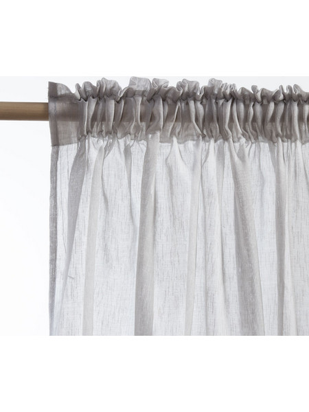 Nef-Nef Κουρτίνα με Τρέσα 140x265 Roxane Grey