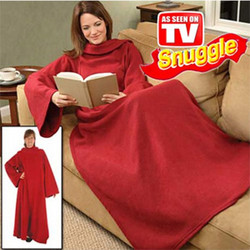 Κουβέρτα με Μανίκια Snuggle Super Soft Fleece - ΜΠΛΕ