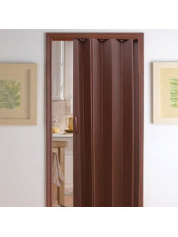 Πόρτα Φυσούνα PVC 81cm 2,2m Kαρυδιά Σκούρα