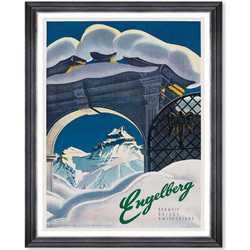 Κάδρο Engelberg Poster FA13453 50x70cm Multi MindTheGap Κάθετοι Ξύλο,Γυαλί