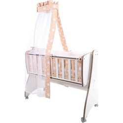 Lorelli First Dreams Stars Σετ Λίκνου Beige 7τμχ