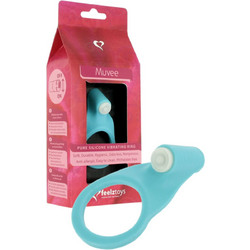 Feelztoys Penis Muvee Ring Ελαστικό Δαχτυλίδι Πέους Σιλικόνης με Δόνηση Μπλε