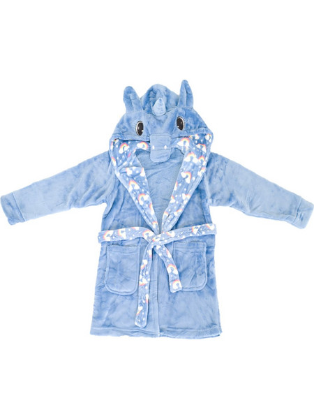Unicorn Fleece παιδική ρόμπα γαλάζια W23