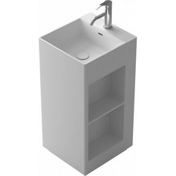 Inter Ceramic Νιπτήρας Μπάνιου Δαπέδου 42x45x90cm Λευκός ICB4245