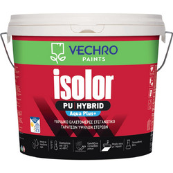 Vechro Isolor PU-Hybrid Aqua Plus+ Ελαστομερές Επαλειφόμενο Υβριδικό Στεγανωτικό Ταράτσας Λευκό 10lt