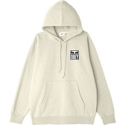 Obey Eyes Icon Premium Ανδρικό Φούτερ Fleece με Κουκούλα με Τσέπες Λευκό 112843126-UBL