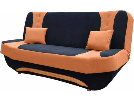 Eva Διθέσιος Καναπές Κρεβάτι Πορτοκαλί 200x100x95cm 16384689