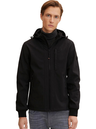 Tom Tailor 1032468-29999 Ανδρικό Μπουφάν Χειμωνιάτικο Softshell Μαύρο