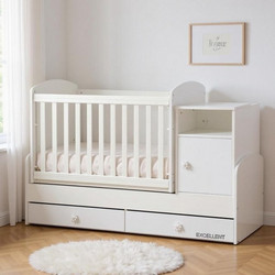 Dizain Baby Maggie Πολυμορφική Κούνια για Στρώμα 65x162cm Λευκή
