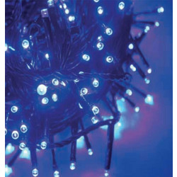 Aca 100 Χριστουγεννιάτικα Λαμπάκια LED σε Σειρά Μπλε 5m Πράσινο X08100611