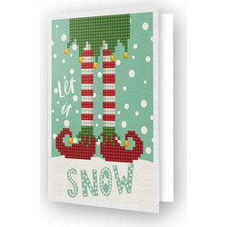Diamond Dotz Ευχετήρια Κάρτα Let It Snow Β - Βασικοί χρήστες Χριστούγεννα DDG