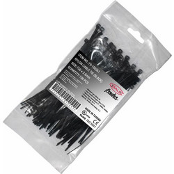 Δεματικά καλωδίων 142x2.5mm μαύρα - 19-142251