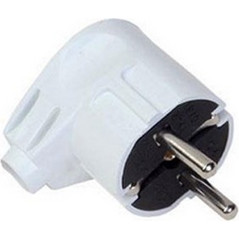 Φις σούκο αρσενικό πλαγείας λευκό 16Α 220-250V - 147-10042