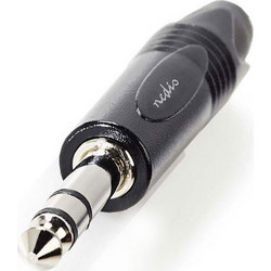 Βύσμα NEDIS COTP23901BK 6.35mm αρσ. stereo ιδανικό για ενισχυτές μουσικά όργανα και μικρόφωνα - 233-0877