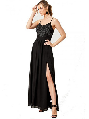 Angeleye Maxi Βραδινό Φόρεμα Μαύρο S023486