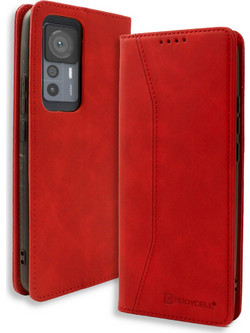 Bodycell Pu Leather Book Case Red (Xiaomi 12T 5G/12T Pro)