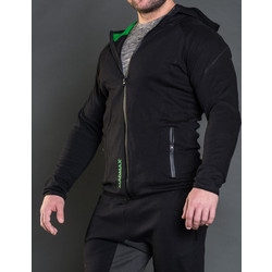 MadMax Full-Zip Hoodie - Ζακέτα με κουκούλα (Black/Green)
