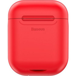 Baseus Anti-dust WIAPPOD-09 Wireless Protective Θήκη Σιλικόνης Case Κόκκινο για Apple AirPods