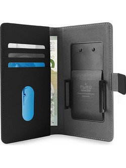 Puro Θήκη bookstyle universal sliding XL έως 5.1"μαύρο