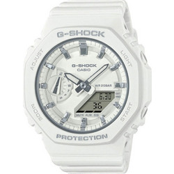 Casio G-Shock Ανδρικό Ρολόι Χρονογράφος με Λευκό Καουτσούκ Λουράκι GMA-S2100-7AER
