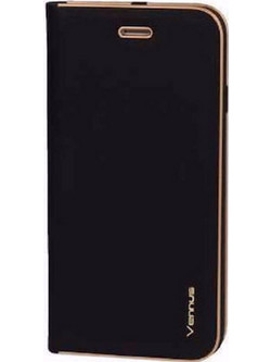 Vennus Book Case for Iphone 14 Pro Black