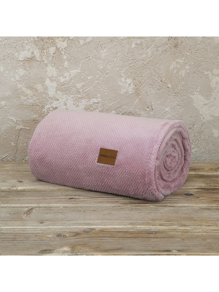 Κουβέρτα Καναπέ Fleece (130x170) Nima Living Mellow Pink
