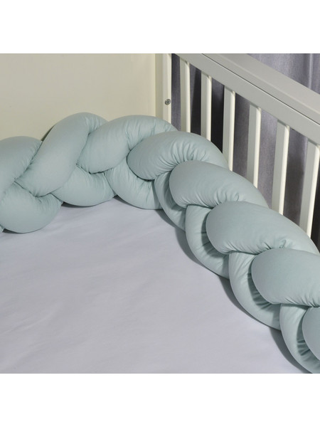 Baby Oliver Des 313 Πάντα Κούνιας Πλεξούδα Μέντα 20x200cm