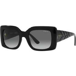 Vogue VO5481S W44/11 Γυναικεία Γυαλιά Ηλίου Oversized Κοκάλινα Μαύρα με Μαύρο Degradee Φακό