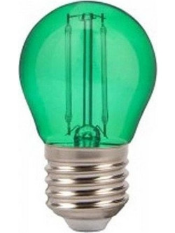 Λάμπα LED E27 G45 Filament 2W γυαλί V-TAC-7411-Πράσινο 7411