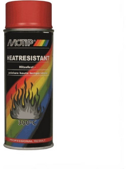 Motip Heat Resistant Σπρέι Θερμοκρασίας Red 400ml