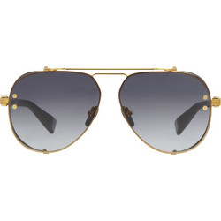 Balmain BPS-125F Γυναικεία Γυαλιά Ηλίου Aviator Μεταλλικά Χρυσά με Μαύρο Φακό
