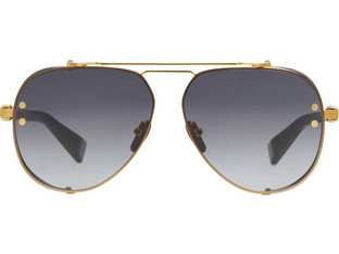 Balmain BPS-125F Γυναικεία Γυαλιά Ηλίου Aviator Μεταλλικά Χρυσά με Μαύρο Φακό