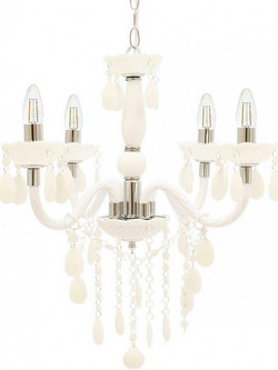 Pakoworld PWL-0952 Πολυέλαιος O43cm με Κεράκια Λευκός 43x43x135cm 009-000105Κωδικός: 29114342