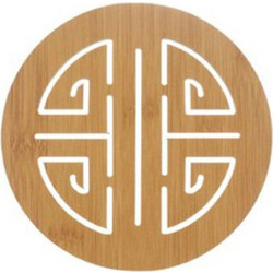 ForHome 931521 Σουπλά Στρογγυλό Μπαμπού 17x17x0.5cm - For Home