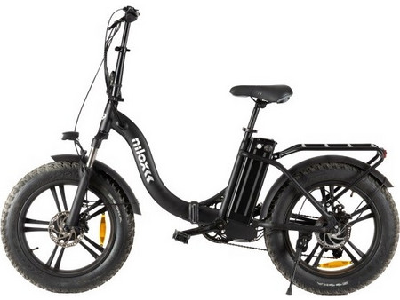 Nilox E-Bike X9 Σπαστό Ηλεκτρικό Ποδήλατο Πόλης 20" 250W με 6 Ταχύτητες και Δισκόφρενα Μαύρο