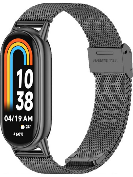 Tech-Protect Milaneseband Λουράκι Μεταλλικό Black (Xiaomi Mi Smart Band 8 / 8 NFC / 9 / 9 NFC)