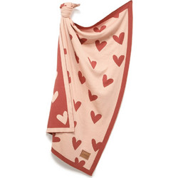 La Millou HeartBeat Κουβέρτα Βελουτέ Αγκαλιάς 80x100 Κόκκινη Ροζ