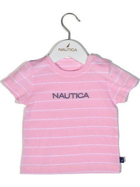 Nautica Nautica Des.12 T-Shirt Jersey Organic Ροζ Ριγέ 98Cm 3 Ετών 49-2110-98/12