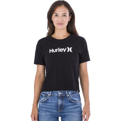 HURLEY 'OCEANCARE' CROP ΜΠΛΟΥΖΑ ΓΥΝΑΙΚΕΙΑ WTSEU00004-010 (010/BLACK)