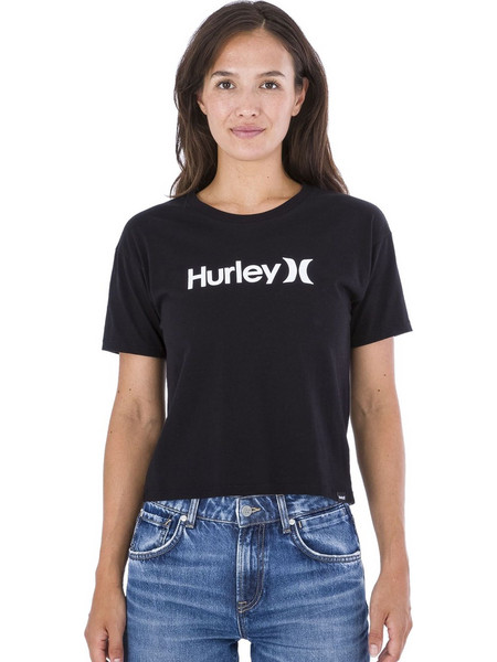 HURLEY 'OCEANCARE' CROP ΜΠΛΟΥΖΑ ΓΥΝΑΙΚΕΙΑ WTSEU00004-010 (010/BLACK)