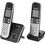 Panasonic KX-TG6822 Ασύρματο Τηλέφωνο Σετ Duo με Ανοιχτή Ακρόαση Μαύρο