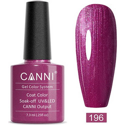 Canni 196 Plum Nacre Ημιμόνιμο Βερνίκι Νυχιών 7.3ml