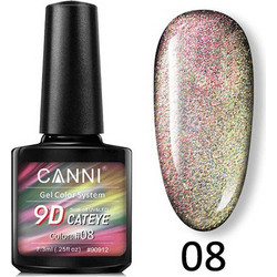 Canni 9D 08 Cat Eye Ημιμόνιμο Βερνίκι Νυχιών 7.3ml