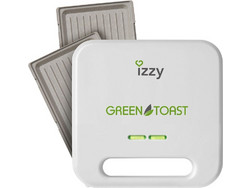 Izzy Green Toast IZ-2010 Τοστιέρα με Κεραμικές Αποσπώμενες Πλάκες για 2 Τοστ 800W