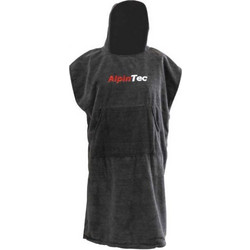 AlpinPro Μπουρνούζι Πόντσο Microfiber Black L - XL Black